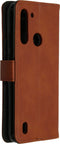 iMoshion Hoesje Geschikt voor Motorola Moto G8 Power Lite Hoesje Met Pasjeshouder - iMoshion Luxe Bookcase - Bruin