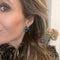 Oorbellen met 3 paarse/lila kristallen
