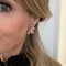Oorbellen met kristallen: the Crystal leaves with pink