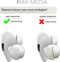 Oordopjes geschikt voor Apple Airpods Pro - Airpods Pro tips - Airpods Pro vervanging tips - 5 paar oordopjes geschikt voor Airpods Pro - Medium / Wit