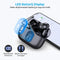 PrimeSound Sky Pro Draadloze Oordopjes - Active Noise Cancelling - LED Display - BT 5.3 - Zwart