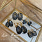Oorhangers met blauwe kristal-druppels