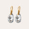 Oorhangers met blauwe kristal-druppels