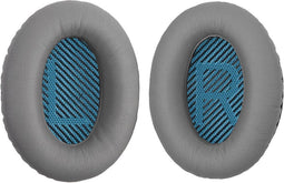 Oorkussens Geschikt Voor Bose QuietComfort QC 15 /25 I /35 II Ae2 / Ae2i / Ae2w / SoundTrue & SoundLink Arond-Ear - 2 Stuks - Zacht Memory Foam - Eiwitleer - Zilver