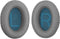 Oorkussens Geschikt Voor Bose QuietComfort QC 15 /25 I /35 II Ae2 / Ae2i / Ae2w / SoundTrue & SoundLink Arond-Ear - 2 Stuks - Zacht Memory Foam - Eiwitleer - Zilver