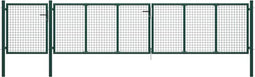 vidaXL - Poort - 500x75 - cm - staal - groen