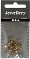 Oorstekers, l: 13 mm, verguld, 10stuks