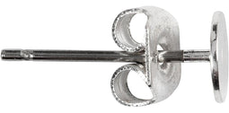 Oorstekers l: 13 mm verzilverd 10stuks