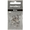 Oorstekers l: 13 mm verzilverd 10stuks