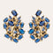 Oorstekers met Saffierblauwe Quartz