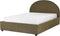 VAUCLUSE - Bed met opbergruimte - Olijfgroen - 140 x 200 cm - Bouclé