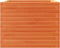 vidaXL - Plantenbak - 60x60x46 - cm - massief - grenenhout - wasbruin