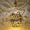Oosterse filigrain hanglamp druppel wit/goud