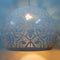 Oosterse hanglamp filigrain stijl - open - wit/goud