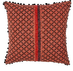 Oosterse Khadi Kussenhoes-Terracotta