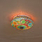 Oosterse mozaïek plafondlamp | multi colour | glas / metaal | ⌀ 25 cm | sfeervol / traditioneel / modern design