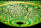 Oosterse mozaïek plafonniere groen Ø 25 cm