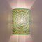 Oosterse mozaïek wandlamp cilinder - groen