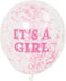 Ootje Kadootje 'It's A Girl' 6 Stuks Confetti Ballonnen OK 8132