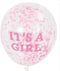 Ootje Kadootje 'It's A Girl' 6 Stuks Confetti Ballonnen OK 8132