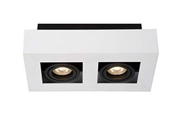 Lucide XIRAX - Plafondspot - LED Dim to warm 2x5W 3000K/2200K - Wit
