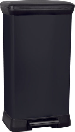 Curver Decobin - Pedaalemmer - 50 l - Zwart Metallic