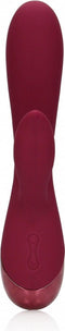 Shots - Loveline LOVE003RED - Smooth Silicone Rabbit Vibrator - Dark Cherry