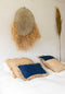 De Raffia Kussenhoes Vierkant - Naturel - 60x60