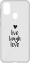 Hoesje Siliconen Geschikt voor Samsung Galaxy M30s / M21 - Design Backcover siliconen - Meerkleurig / Live laugh love design