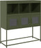 vidaXL - Dressoir - 100,5x39x107 - cm - koudgewalst - staal - olijfgroen