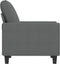 Fauteuil 60 cm stof donkergrijs