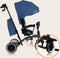 Lionelo Tris Plus - Driewieler - 2-in-1 - 360° draaibare zitting - Blue Denim