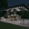 vidaXL - Prieel - met - LED-lichtslinger - 3x4 - m - stof - antracietkleurig