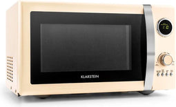 Klarstein Fine Dinesty - 2in1-magnetron - 23L 1000W 12 programma's - crème