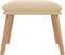 vidaXL - Voetenbank - 45x29,5x35 - cm - fluweel - crèmewit