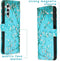 iMoshion Hoesje Geschikt voor Samsung Galaxy A14 (5G) Hoesje Met Pasjeshouder - iMoshion Design Softcase Bookcase - Wit / Blossom