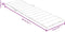 vidaXL - Ligbedkussen - 200x70x4 - cm - stof - gemêleerd - beige