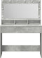 vidaXL - Make-uptafel - met - LED-verlichting - - - Betongrijs, - 100x41x135 - cm
