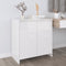 vidaXL - Dressoir - 70x41x75 - cm - bewerkt - hout - hoogglans - wit