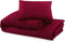 vidaXL - Dekbedovertrekset - lichtgewicht - 140x200 - cm - microvezel - bordeaux