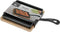 Excellent Houseware Serveerpannetje met plank - gietijzer - bamboe hout - 14 cm