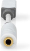 Nedis CCBW65950WT01 - Audio-adapterkabel 3,5mm naar USB-C - 10cm - Wit