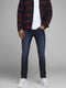 JACK & JONES JJIGLENN JJFOX AM 892 NOOS - Heren Jeans - Slim Fit - Donkerblauw - Maat 3634