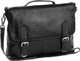 The Chesterfield Brand Leren Schoudertas Zwart Jules