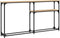 vidaXL - Wandtafel - 145x22,5x75 - cm - bewerkt - hout - sonoma - eikenkleurig