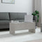 vidaXL - Salontafel - 102x50,5x46,5 - cm - bewerkt - hout - betongrijs