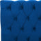 AVALLON - Tweepersoonsbed - Blauw - 180 x 200 cm - Fluweel