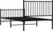 vidaXL - Bedframe - met - hoofd- - en - voeteneinde - metaal - zwart - 100x200 - cm