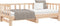 vidaXL - Slaapbank - met - onderschuifbed - 80x200 - cm - massief - grenenhout
