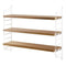String - Pocket - eiken/wit - 60x50x15 cm
